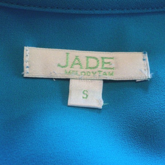 Jade Melody Tam Dress Sz. S Teal Blue Sleeveless - Picture 7 of 7
